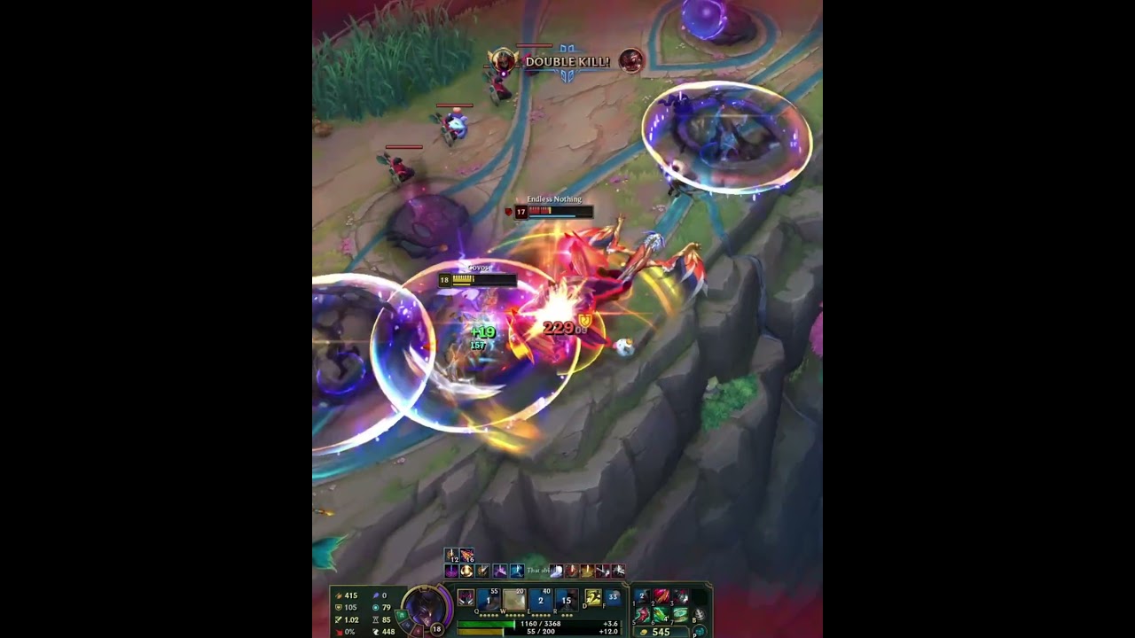 Zed aram quadra kill outplay -League of legends 