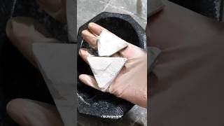 Triangle slatepencils🤍Crushing ASMR satisfying crushing #crushing #crushingasmr #slatepencilcrushing