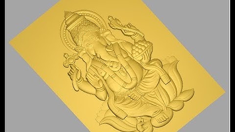 How to creat 3D toolpath of lord Ganeshah.. Artcam toturials