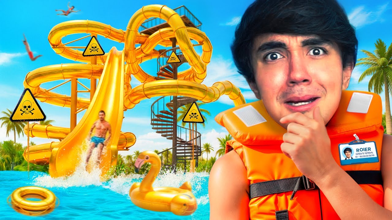 EL TOBOGÁN DE LA MUERTE!? | Waterpark Simulator #4