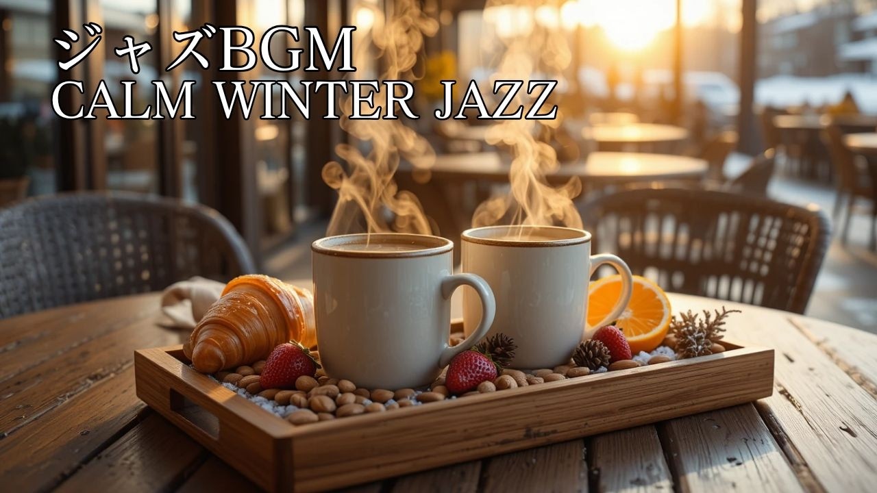 【ジャズBGM】雪景色のカフェに広がる穏やかな調べ｜Calm Winter Jazz for Deep Focus and Productivity