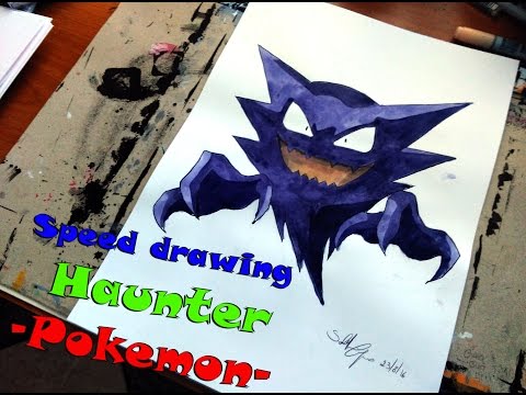 Speed drawing Haunter -Pokemon-