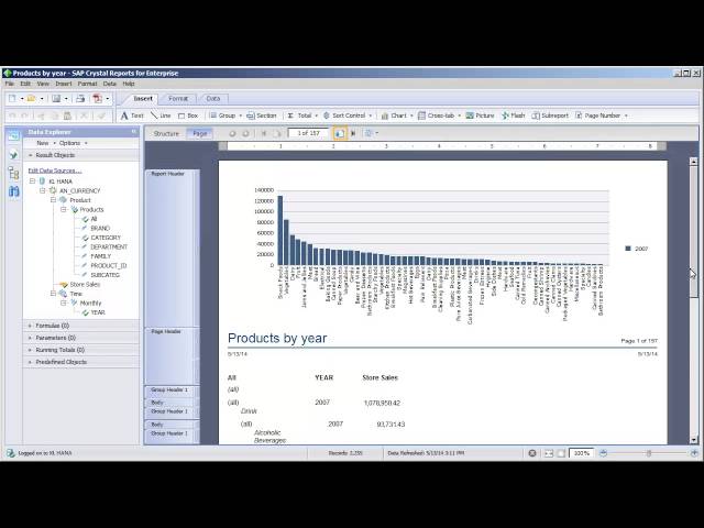 Preview a Report: Crystal Reports for Enterprise 4.1 SP4