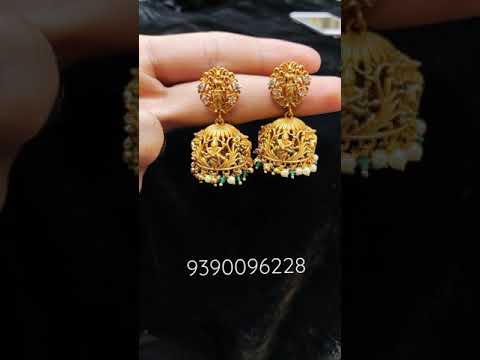 #jewellery #gold replica jhumkas - YouTube