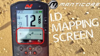 Minelab Manticore, The Detecting Target 2d ID map چه کاری انجام می دهد؟