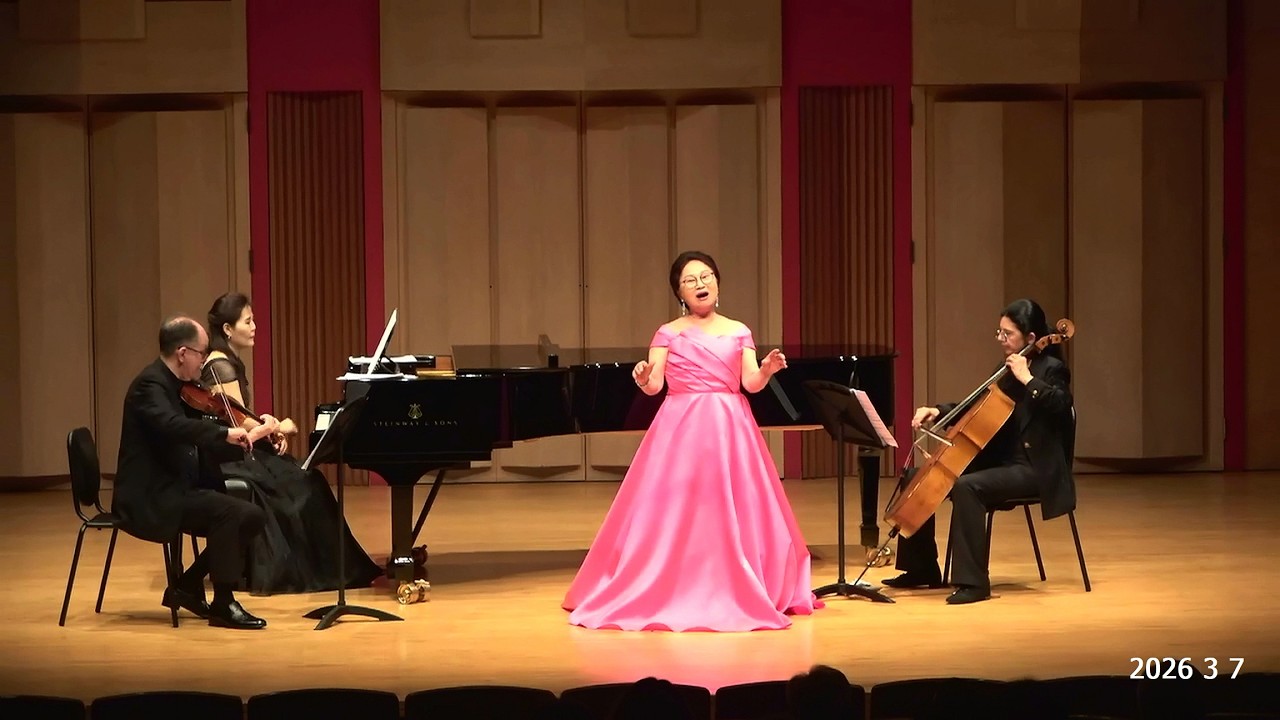 Sop.오순자 진달래 꽃(김소월 시 김동진 곡) Pf.박은영 Vn.알랙시 Vc.키로바