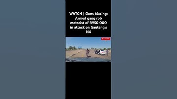 Guns blazing: Armed gang rob motorist of R950 000 in attack on Gauteng