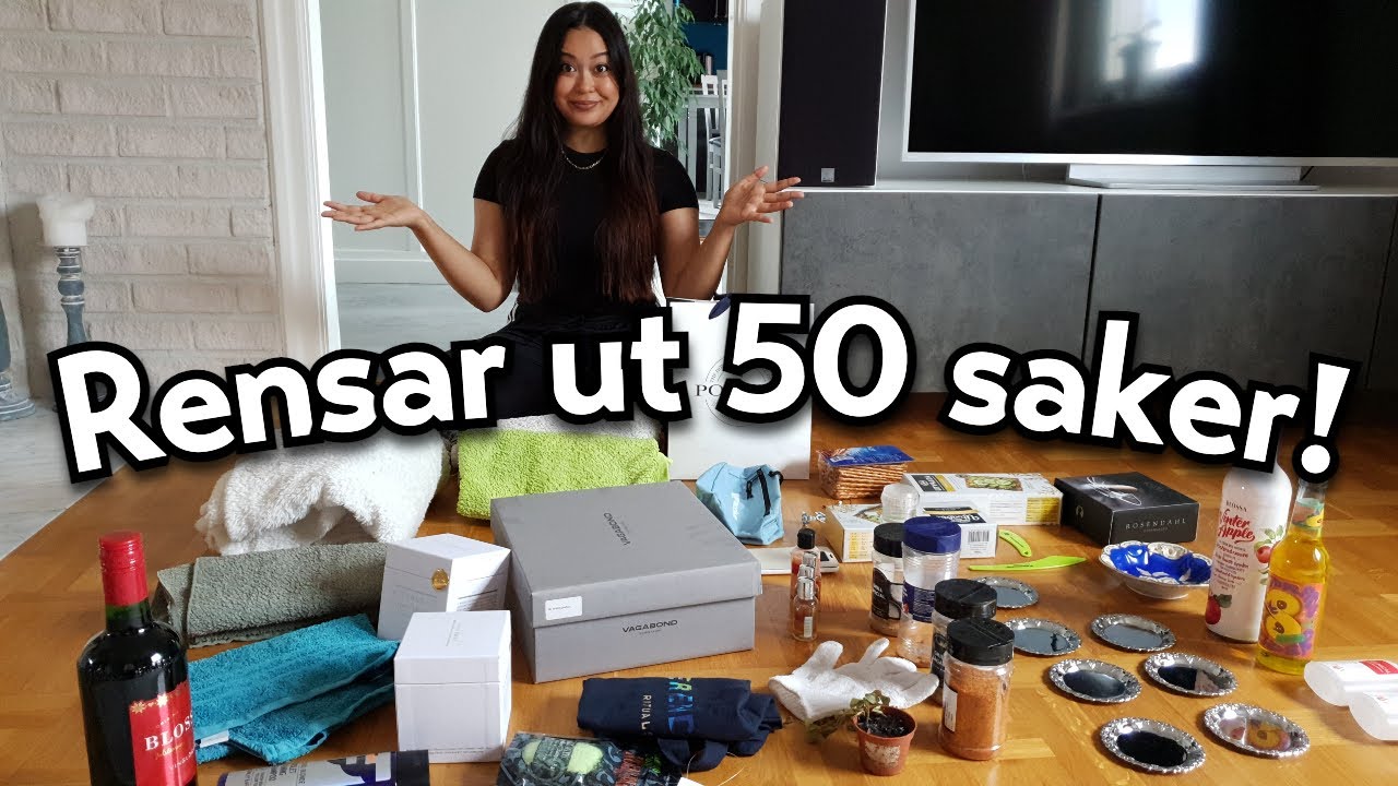 RENSAR UT 50 SAKER I MITT HEM! | Declutter