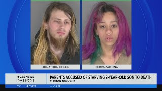 Clinton Township parents charged with starving 2-year-old son to death