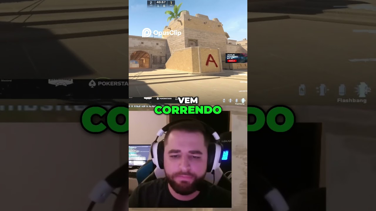FALLEN ensina FLASH BANG pro MEIO da Mirage no CS2 🤯 