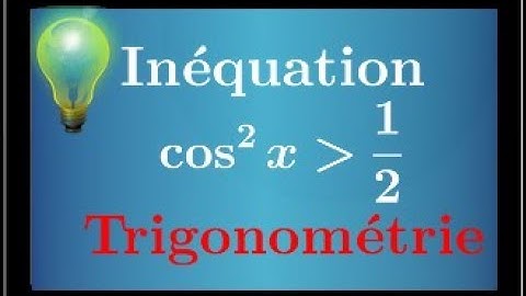 Trigonometric inequality - cos ² x⩾1/2 - first terminal S - A classic!