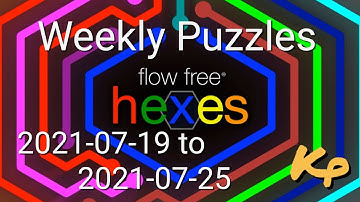 Flow Free Hexes - Weekly Puzzles - Interval Challenge - 2021-07-19 to 25 - July 19th to 25th 2021