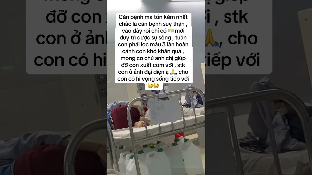 Con mồ côi từ nhỏ chạy thận 11năm rất khó khăn xin CĐM giúpcon bữa cơm STK TPBank 10001831065 