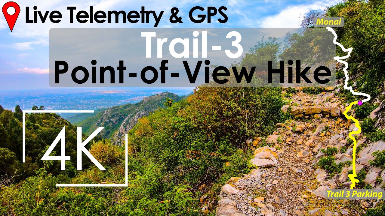 Trail 3 Islamabad Trek (in 30s Segments) with Live Telemetry & GPS Tracking Nature Ambience