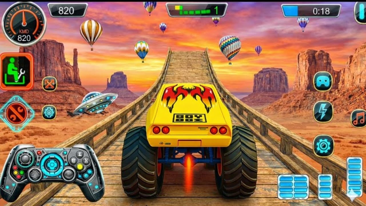 Monster Truck Mega Ramp Impossible Driver - Monster Truck Mega Ramp Racing - Android Gameplay 