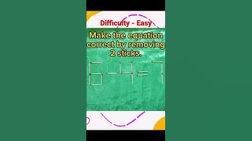 Can you solve this? 10 seconds challenge. Matchsticks puzzle #shorts #short #fun #puzzle #matchstick