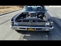 MY GIRL GETS ON THE LINE LOCK AND KILLS THE TIRES IN THE  BIG BLOCK NOVA