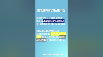 Short  Description about What is Descriptive Statistics and Inferential Statistics #shorts #1minute