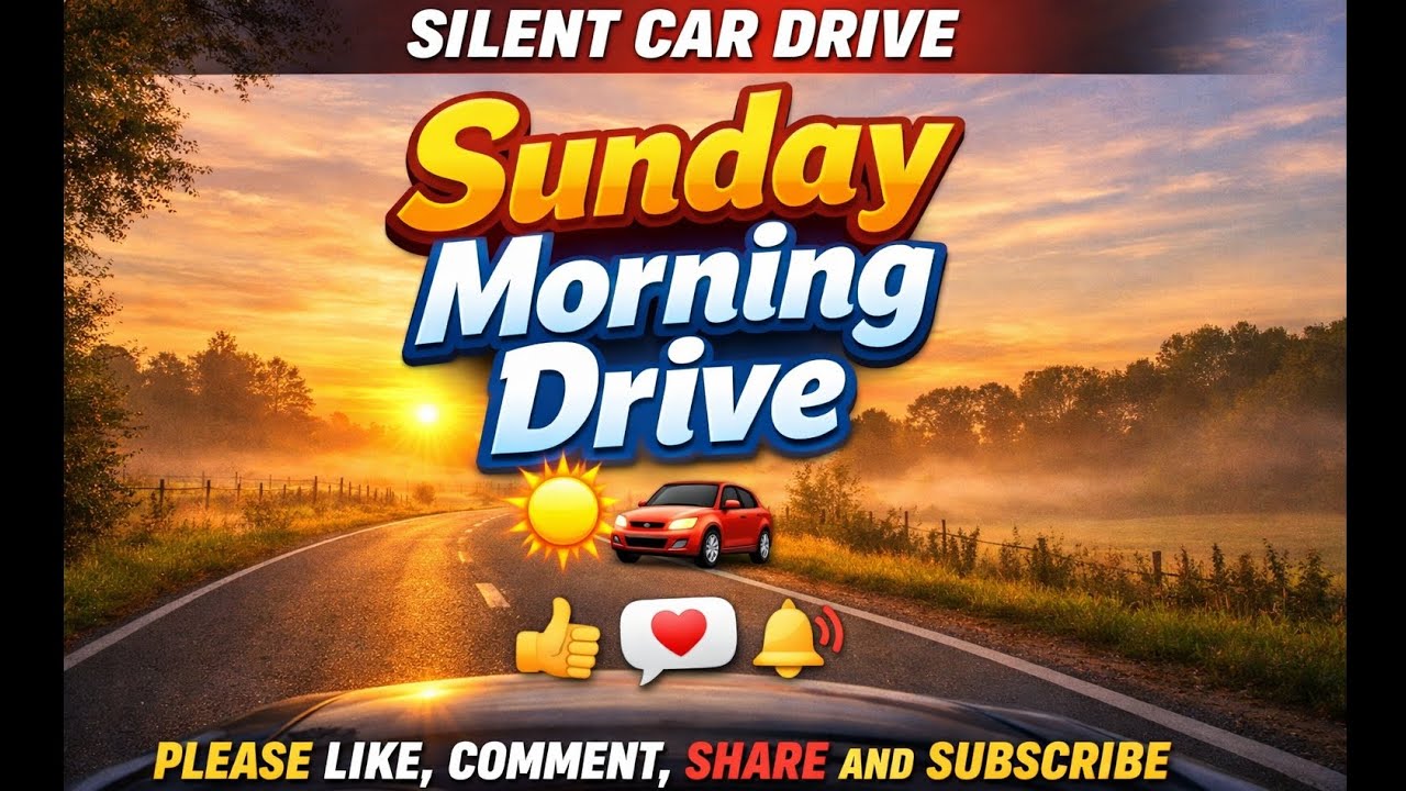 Sunday Morning Drive | Silent Car Drive🌅🚗