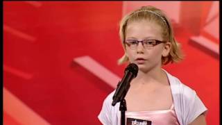 Talent Denmark Danmark 2010 Sofie 10 years 10 år audition hallelujah.avi