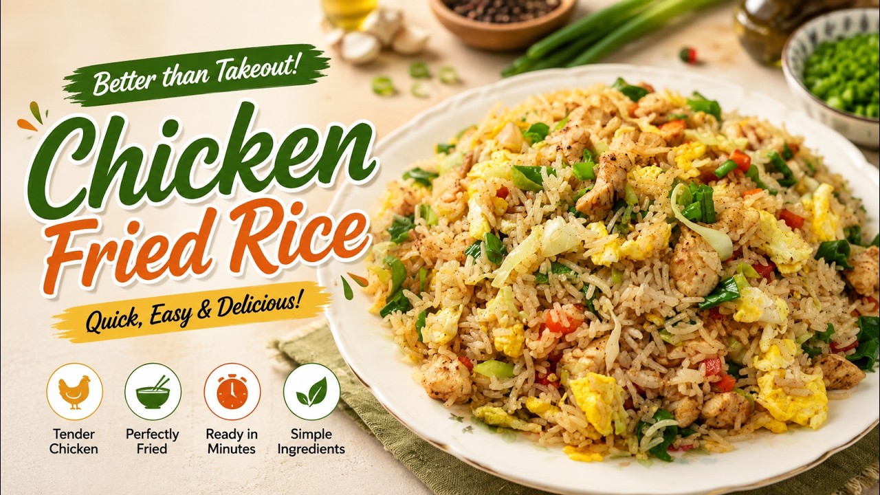Chicken Fried Rice Recipe | Restaurant Style Fried Rice | Flavo Bite ...