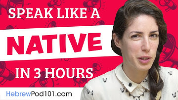 Hebrew Skills for the Real-World: Spoken Hebrew Practice in 1 Hour