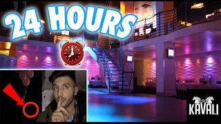 (PS4 GIVEAWAY!) 24 HOUR OVERNIGHT in a NIGHT CLUB FORT | OVERNIGHT CHALLENGE IN A BAR NIGHT CLUB!
