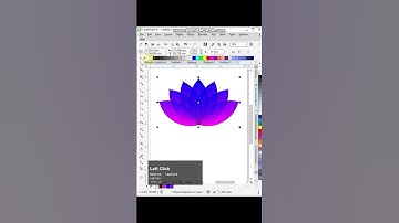 Gradient Lotus Logo in Coreldraw #arex_id #coreldraw #logodesign #logotutorials #graphicdesign