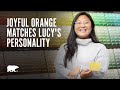 Life at Behr | Joyful Orange Matches Lucy&#39;s Personality