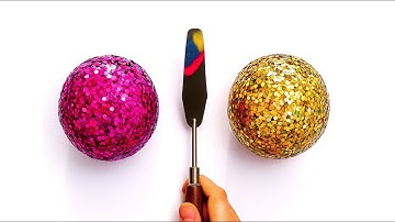 GuessThe Final Color🎨Mixing Color With  Clay,Powder,Acrylic,glitter|Satisfying video|Colormixing|Art