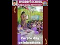 purple day celebrations #wisdom School #Railpet Guntur