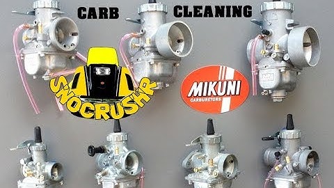 Carb Cleaning 92 SkiDoo MX Mikuni round slide