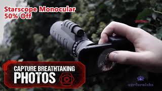 Monocular Telescope-With Smartphone Holder & Tripod IPX7 Waterproof