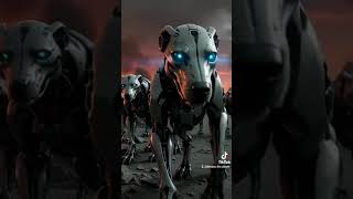 The dogs of war.  #cybertech #futuristic #mustwatch #viralreel #trendingnow #foryoupage #dogshorts