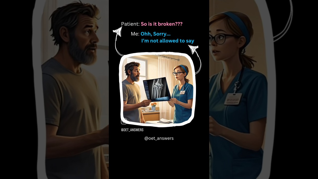 "When you're a nurse, but diagnosing isn’t part of the job...  