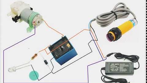 Bật Bơm Rữa Tay Với Cảm Biến Hồng Ngoại