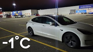 Tesla Model 3 Stealth Camping In A Walmart Parking Lot