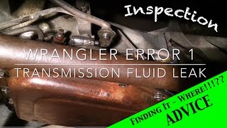 Transmission fluid leak - Jeep Wrangler YJ : Ep 1 - YouTube