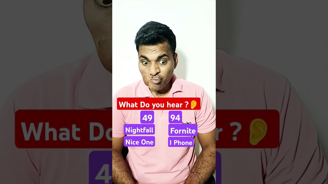 What are you hearing ??👂 