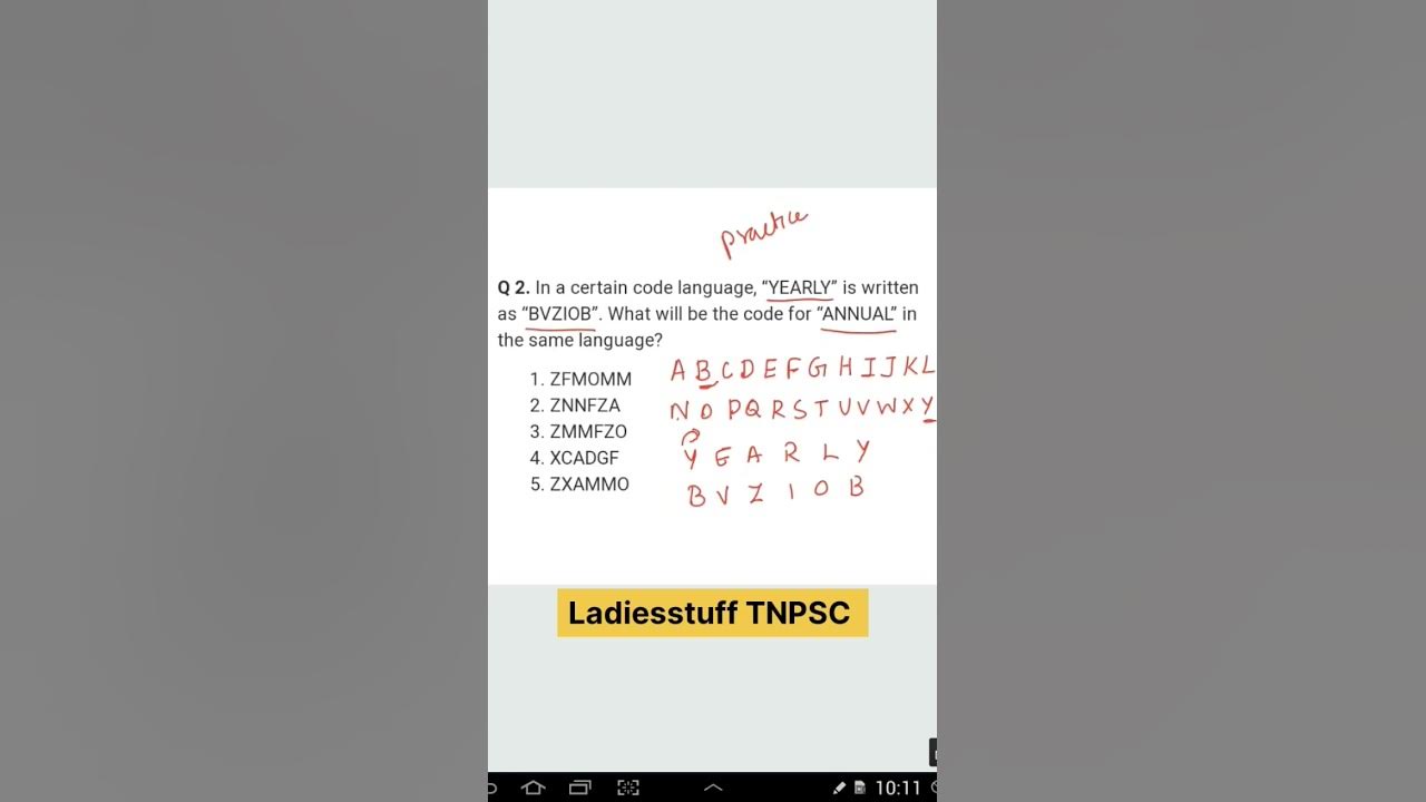 Coding encoding practice questions shorts maths aptitude 