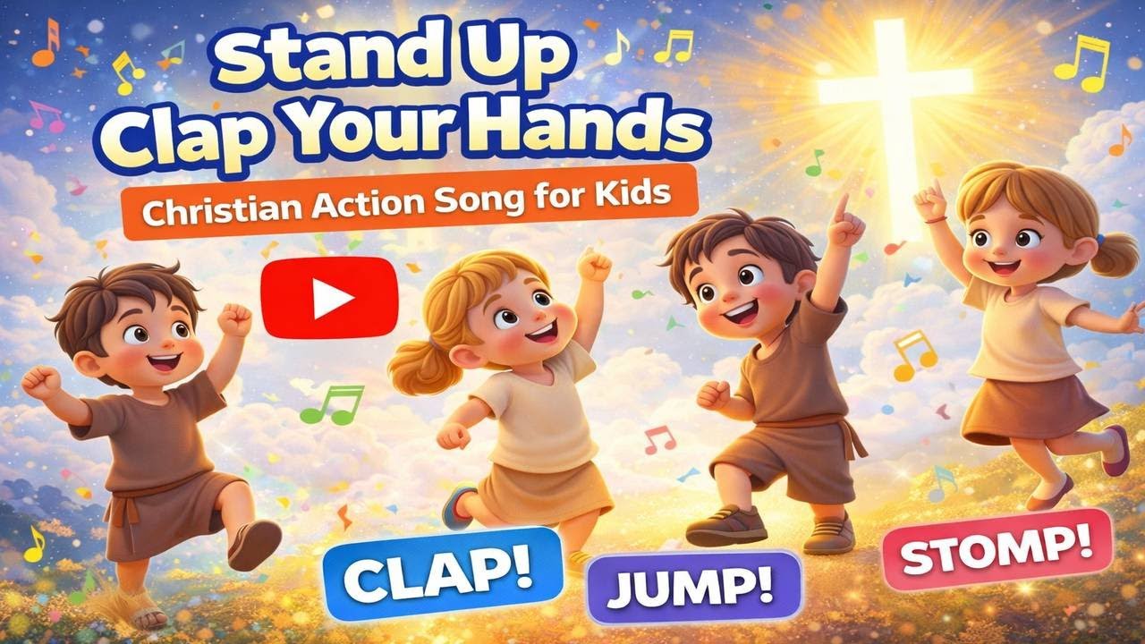Stand Up, Clap Your Hands | Christian Action Song for Kids |Song