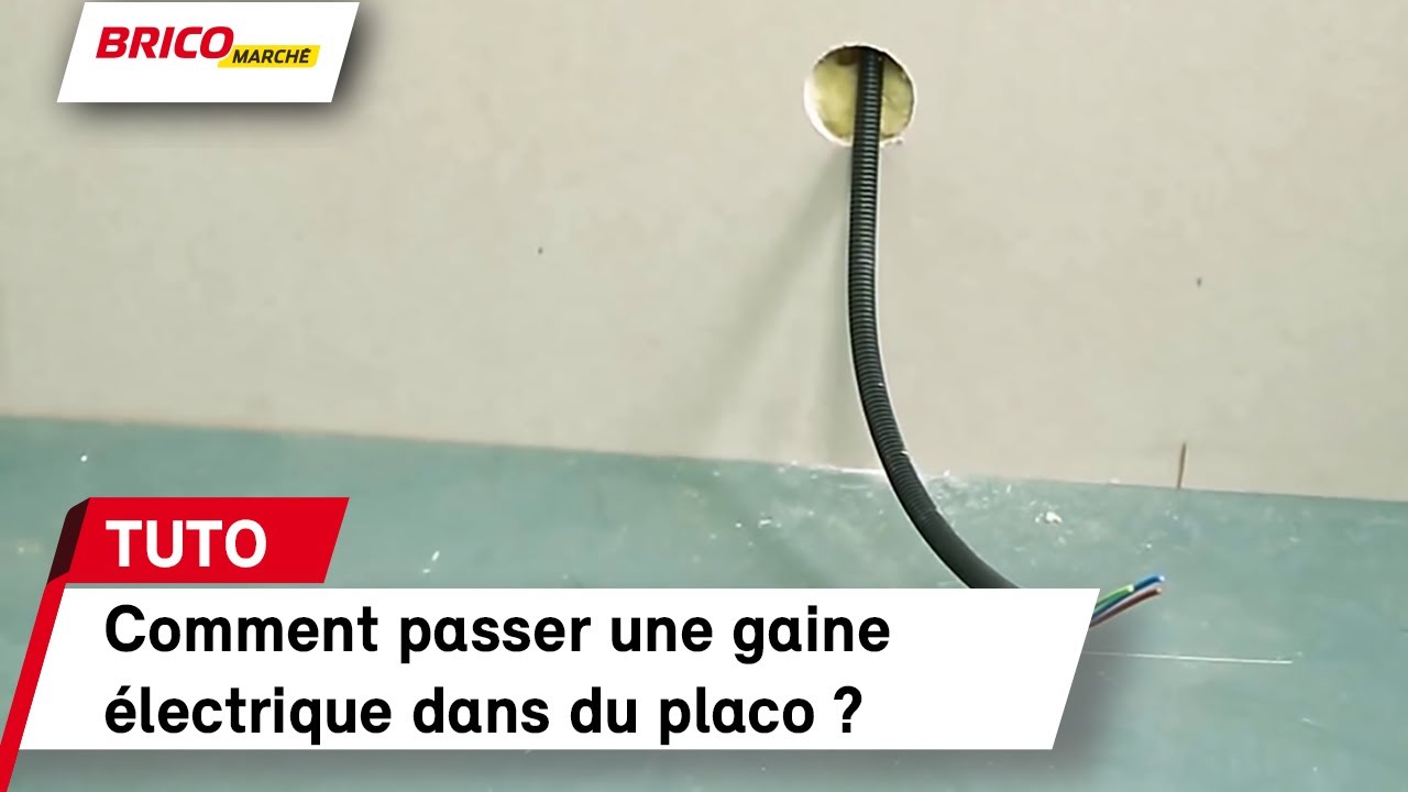 Saignée dans un mur pour passer un fil électrique : gaine ou pas gaine ?