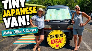 1995 Honda Acty | Tiny Japanese Kei Van Tour | A Mobile Office That Becomes a Camper