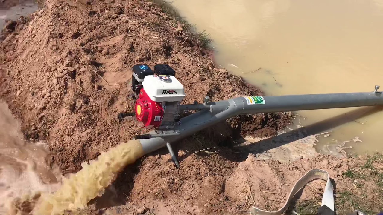 จัดท่อสูบน้ำใหม่ เครื่อง hirohri 6.5 hp ขนาดท่อ 5x3 จะแรงขนาดไหนมาดูกัน. โทร.0922518288 ร้านรุ่งทวี