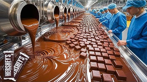 🤯 FASTEST Chocolate Factory How Hershey