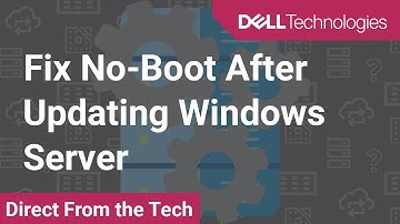 Fix No-Boot After Updating Windows Server