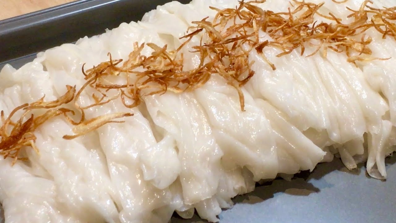 Cách Pha Bột Làm Bánh Ướt Dai Mềm Cực Kỳ Ngon | Savory Rice Rolls