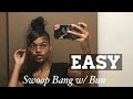 Swoop Bang W/High Bun Using Weave ✨ Easy Quick and Simple