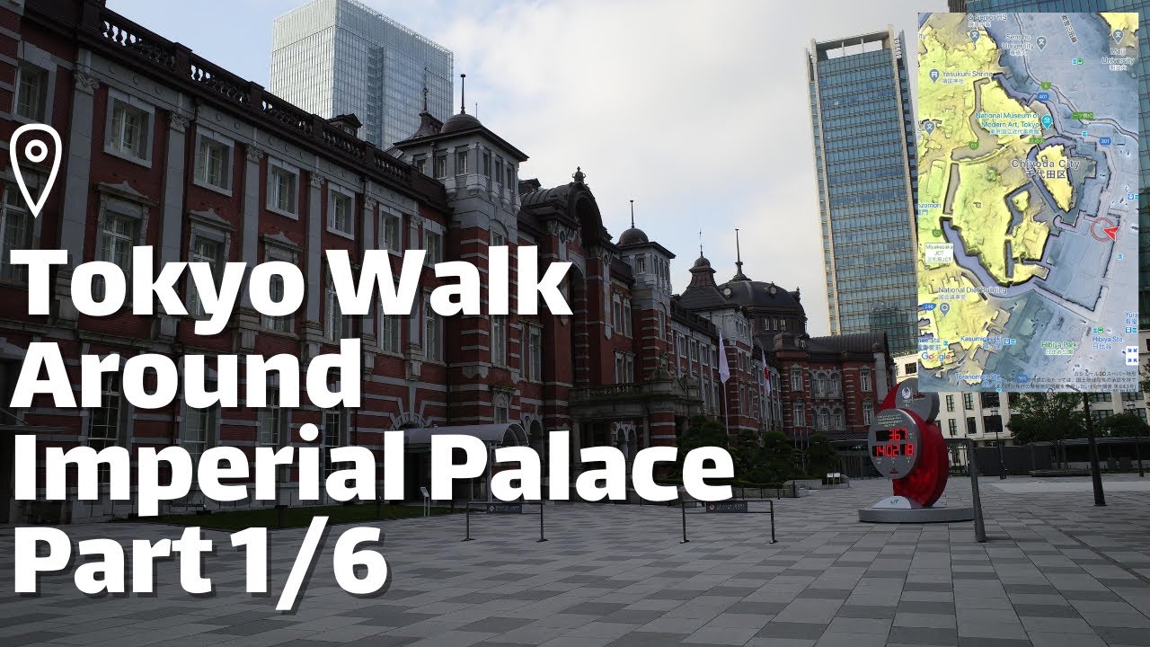 Tokyo Walk Around Imperial Palace 皇居一周 1 6 Binaural Audio Summer Youtube