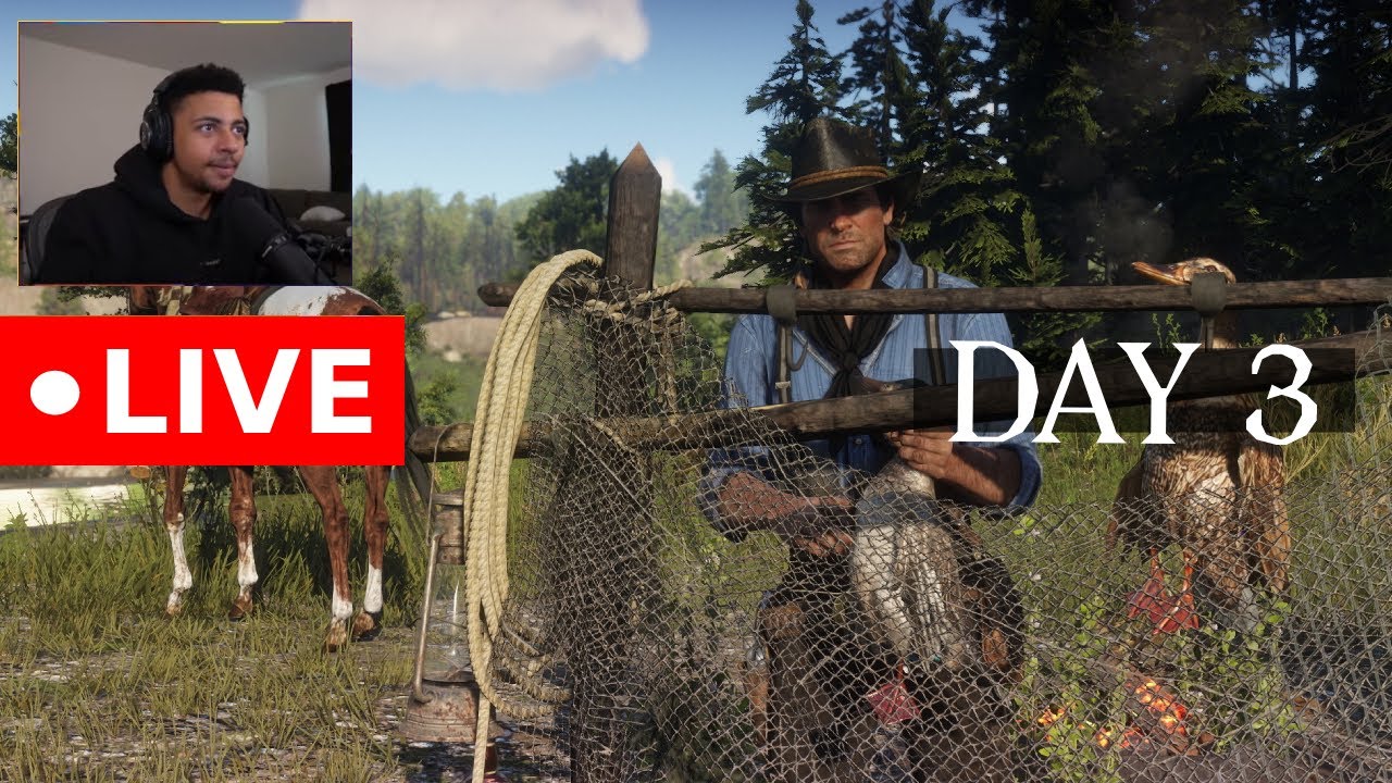 🔴 LIVE - RED DEAD REDEMPTION PLAYTHROUGH DAY 3 - YouTube